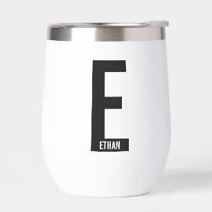 Monogramme et nom personnalisés modernes