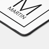 Monogramme et nom personnalisés modernes (Coin)