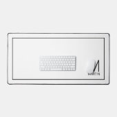 Monogramme et nom personnalisés modernes (Clavier et souris)