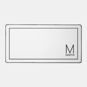 Monogramme et nom personnalisés modernes