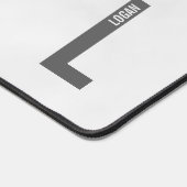 Monogramme et nom personnalisés modernes (Coin)