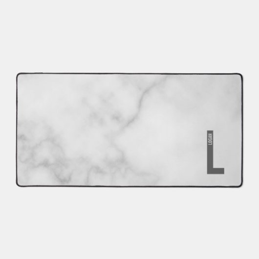 Monogramme et nom personnalisés modernes (Recto)