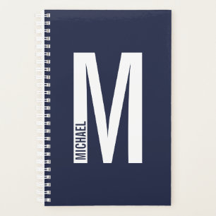 Monogramme et nom personnalisés modernes