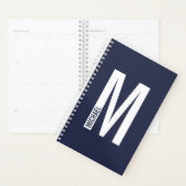 Monogramme et nom personnalisés modernes (Devant avec enveloppe)