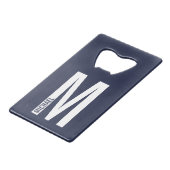 Monogramme et nom personnalisés modernes (Devant Angle)