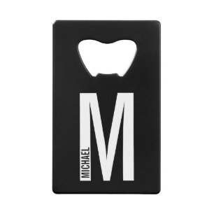 Monogramme et nom personnalisés modernes