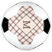Monogramme et nom personnalisés Plaid / Motif Tart (Tourné)