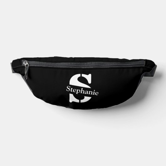 Monogramme et nom professionnel simple classique (Poser)
