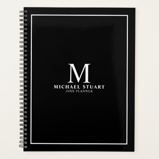 Monogramme et nom professionnels personnalisés (Devant)