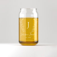 Monogramme et nom script élégant personnalisé