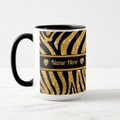 Monogramme et personnalisation, Zebra Print Mugs (Gauche)