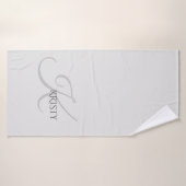 Monogramme et serviette de bain personnalisée (Serviette de bain)