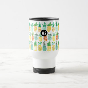 Monogramme Été Ananas   Tasse de Voyage