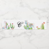 Monogramme Étiquette de bouteille d'eau initiale B (Étiquettes simples)