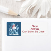 Monogramme Étiquette de Noël personnalisé (En situation)