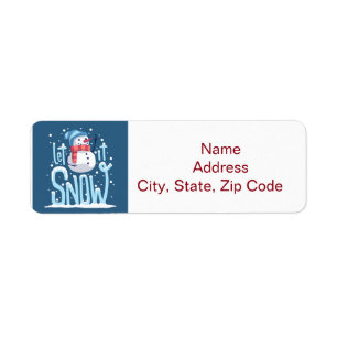 Monogramme Étiquette de Noël personnalisé