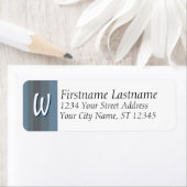 Monogramme / Étiquettes de adresse initiaux (En situation)