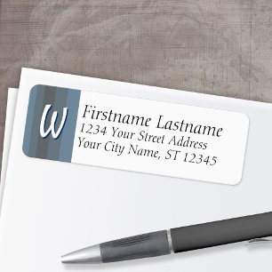 Monogramme / Étiquettes de adresse initiaux