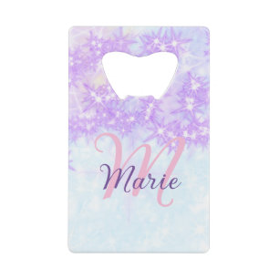 Monogramme étoile pailleté rose violet ajouter let