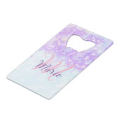Monogramme étoile pailleté rose violet ajouter let (Devant Angle)