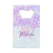Monogramme étoile pailleté rose violet ajouter let (Dos)