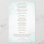 Monogramme Eucalyptus Programme de mariage aquarel (Dos)