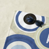 Monogramme Evil Oeil Retro Moderne Serviette de pl (En situation)