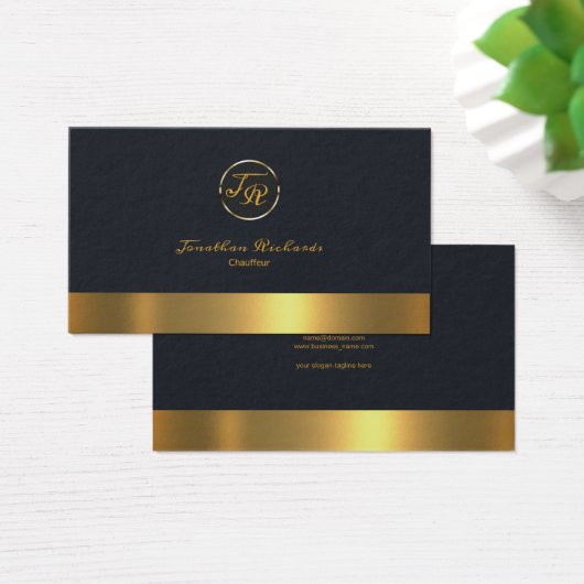 Monogramme exclusif Chauffeur simple initial simpl (Bureau)