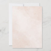 Monogramme Faire-part de mariage avec élégant Rose (Dos)