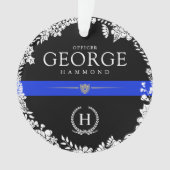 Monogramme fait sur commande orienté de police des (devant)