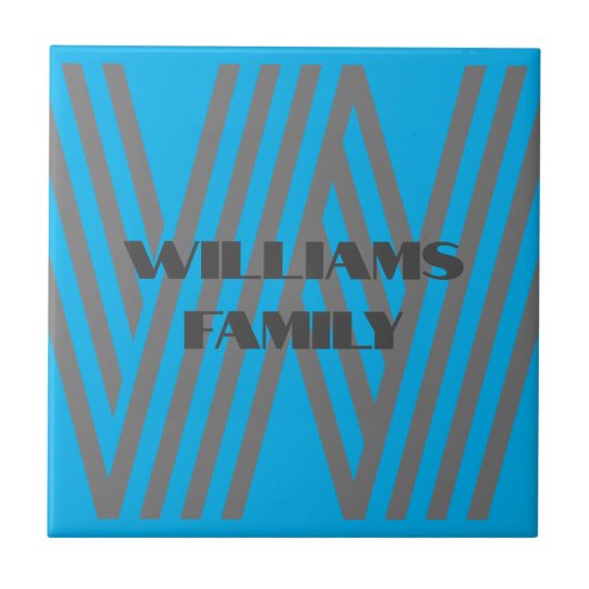 monogramme familial initial Carreaux céramique (Devant)