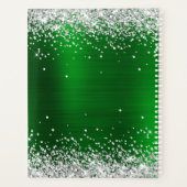 Monogramme fantaisie en papier d'aluminium vert ém (Dos)