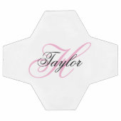 Monogramme fantaisie noir et rose (Plat)