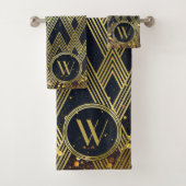 Monogramme fascinant de motif de Gatsby d'art déco (En situation)