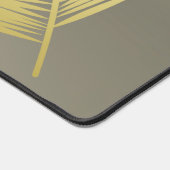 Monogramme feuille de palme tropicale dorée (Coin)