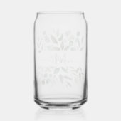 Monogramme feuilles de verdure d'eucalyptus vert s (Verso)