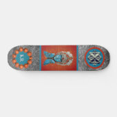 Monogramme fille japonaise déesse skateboard (Horz)