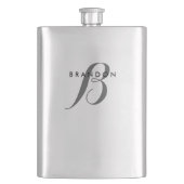 Monogramme Flacon En Acier Inoxydable Pour Hommes (devant)