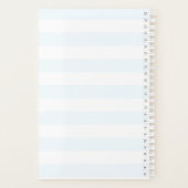 Monogramme Fleur Bicyclette Cute Pastel Planner (Dos)