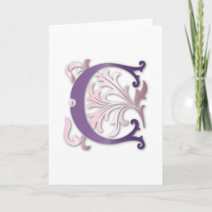 Monogramme Fleur de lis de la lettre C