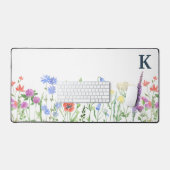 Monogramme Fleur sauvage aquarelle (Clavier et souris)