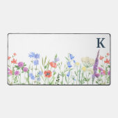 Monogramme Fleur sauvage aquarelle (Recto)