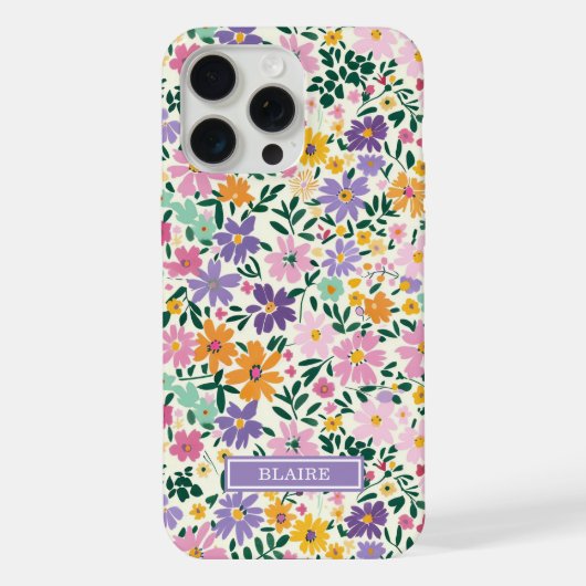 Monogramme Fleurs Ditsy Violettes (Verso)