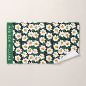 Monogramme Fleurs Élégant Ensemble De Serviettes D (Serviette à main)