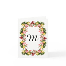 Monogramme floral