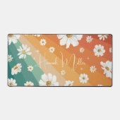 Monogramme Floral Arc-en-ciel Rétro Daisy (Recto)