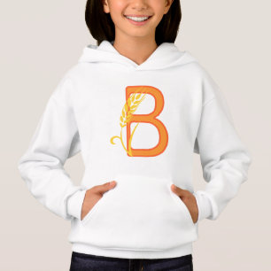 monogramme floral B lettre majuscule