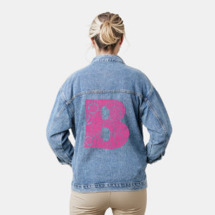 monogramme floral B lettre majuscule