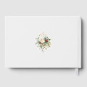 Monogramme floral de Noël tout simplement élégant (Verso)