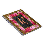 Monogramme floral de style de vieux livre de (Côté Droit)